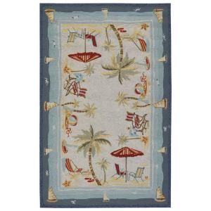 Couristan Outdoor Escape Pacific Heights 3 ft. 6 in. x 5 ft. 6 in. Area Rug 21238011036056T