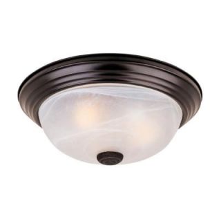 Designers Fountain Reedley Collection 2 Light Flush Ceiling Oil Rubbed Bronze Fixture HC0447