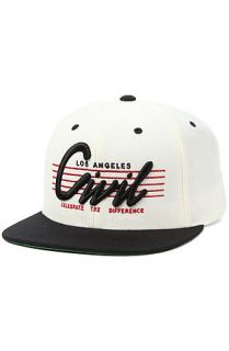Civil Hat Los Angeles Snapback in White