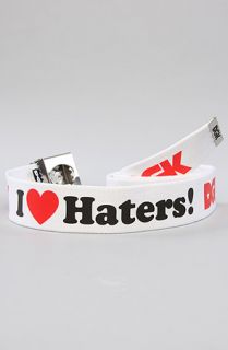 DGK The Haters Scout Belt in White