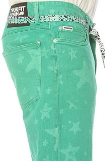 Trukfit Denim All Over Printed Denim Jeans in Green .