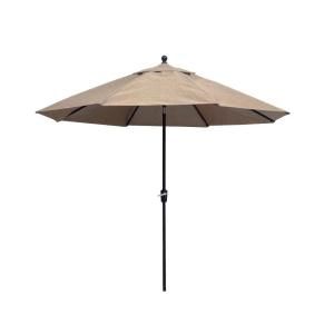Hampton Bay Westbury 11 ft. Patio Umbrella in Tan AZB01405K01