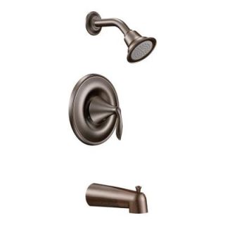 MOEN Eva 1 Handle Single Spray Tub and Shower Faucet Trim Kit in Oil Rubbed Bronze (Valve not included) T2133ORB