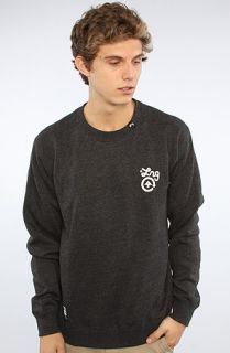 LRG The Core Collection Solid Crewneck Sweatshirt in Black Heather
