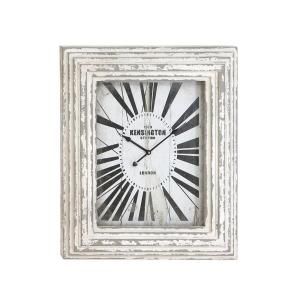 Home Decorators Collection 23 in. W Reza White Wall Clock 1146510410