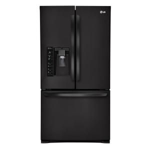 LG Electronics 29.2 cu. ft. French Door Refrigerator in Smooth Black LFX29927SB