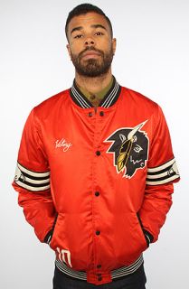 10 Deep The Bison Varsity Jacket in Red