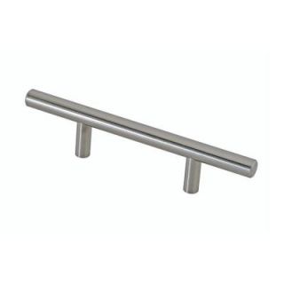 Richelieu Hardware Stainless Steel 14 mm. Wide with 105 mm. Center Mounting Bar Pull BP3487105170