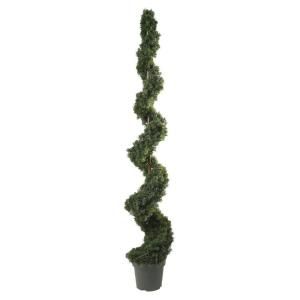 Nearly Natural 6 Ft. Indoor/Outdoor Cedar Spiral Silk Tree 5167