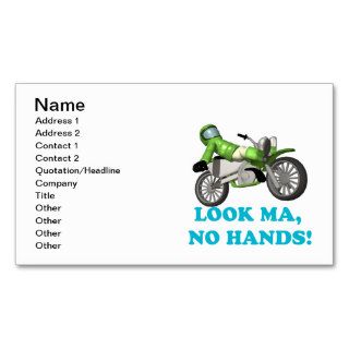 Look Ma No Hands Business Card Template