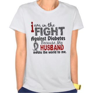 Husband Means World To Me Diabetes Tee Shirts