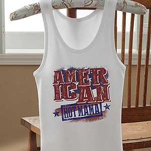 Fathers Day Gifts    America Personalized White Tank