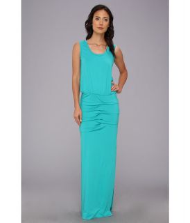 Nicole Miller Blouson Jersey Maxi Dress Womens Dress (Blue)