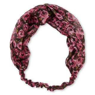 Carole Love Knot Floral Head Wrap, Pink, Womens