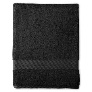 ROYAL VELVET Egyptian Cotton Solid Bath Sheet, Black