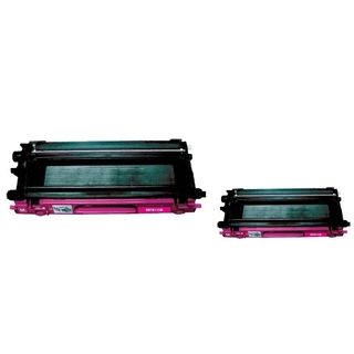 Basacc 2 ink Magenta Cartridge Set Compatible With Brother Tn115 M