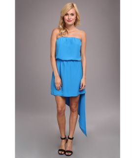 BCBGeneration Asymmetrical Hem Strapless Dress Womens Dress (Blue)