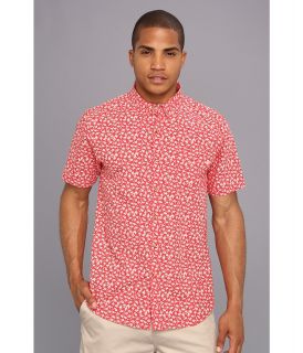 Obey Nouveau Woven S/S Shirt Mens Clothing (Red)