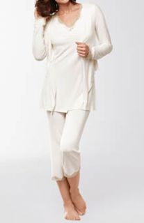 Amoena 1018 Short Sleeve Lace Pajama Set