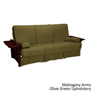 Epicfurnishings Bellevue Sit   Sleep Pillow Top Queen size Futon Sleeper Sofa Green Size Queen