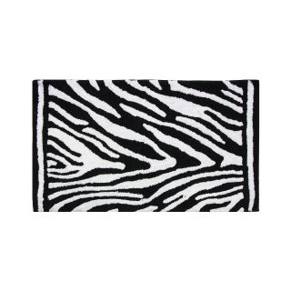 Bacova Zebra Cotton Rug, Black/White