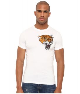 DSQUARED2 Sexy Slim Fit Cheetah Tee Mens T Shirt (White)