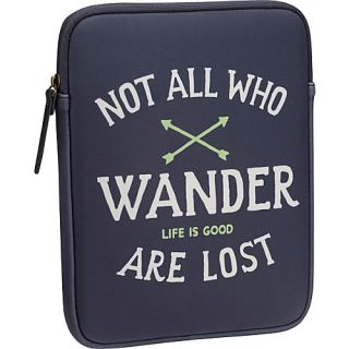 Tablet Case Not all Who Wander True Blue   Life is good Laptop Slee