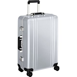 Classic Polycarbonate 24 4 Wheel Spinner Travel Case Silver  
