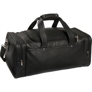 Sports Bag / Leather Duffel   Black