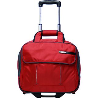 Tracer Wheeled Laptop Briefcase   Deep Red