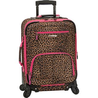 Mariposa 19 Expandable Spinner Carry On Pink Leopard   Rocklan