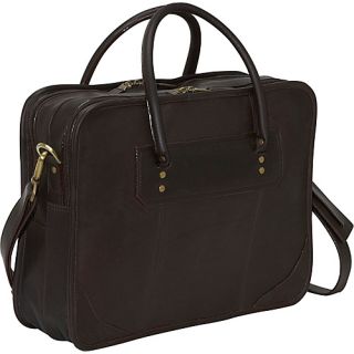 Leather Top Handle Laptop Briefcase   Vachetta