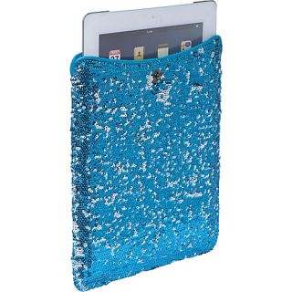Sequins Tablet Case   Turquoise