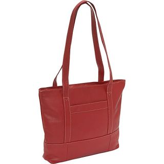 Top Zip Business Tote   Red