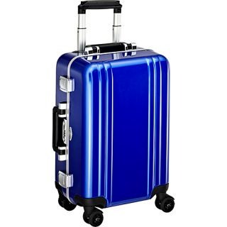 Classic Polycarbonate Carry On 4 Wheel Spinner Travel Case Blue