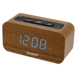 Sharp Alarm Clock with Bluetooth Speaker