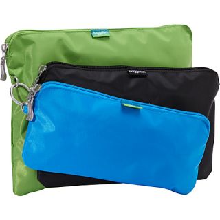 Large Trio Baggs Blue/Black/Lime   baggallini Packing Aids