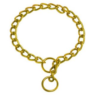 Platinum Pets Coated Chain Training Collar   Gold (22 x 4mm)