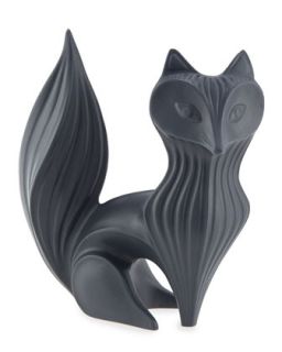 Menagerie Ceramic Fox Statue, Midnight