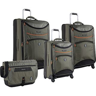 Rt 4 Four Piece Spinner Luggage Set Olive   Timberland Luggage Sets