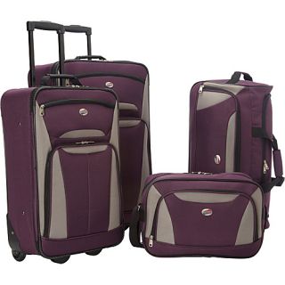 Fieldbrook II 4 Pc Nested Set Purple/Grey   American Touriste