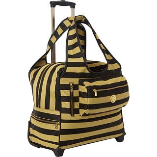 Stripe Day Trip Bag Gold/Black   Sydney Love Small Rolling Luggage