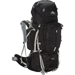 Long Trail 90 Backpacking Pack Black/Black/Silver   High Sierra Back
