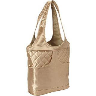 Savvy Shoulder Tote Gold   Bellino Ladies Business