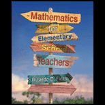 Math for Elementary School Teachers Student Solutions Manual