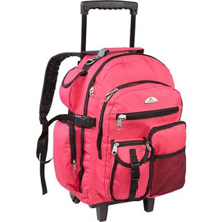 Deluxe Wheeled Backpack Hot Pink   Everest Wheeled Backpacks