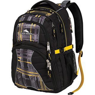 Swerve Laptop Backpack Black/Palette Plaid/Yell O   High Sierra Lapt