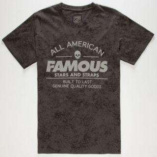 American Fam Mens T Shirt Black/Grey In Sizes Small, X La