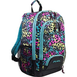 Triple Pocket Backpack Neon Cheetah   Eastsport School & Day Hiking Ba