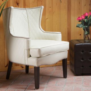 Home Loft Concept Edinburgh Bonded Leather Quilted Arm Chair W6199129